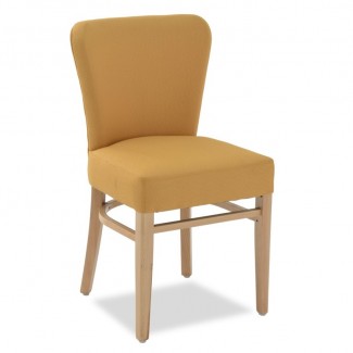 Magna II Beechwood Contemporary Modern Commercial Hospitality Restaurant Indoor Custom Fully Upholstered Dining Side Chair
